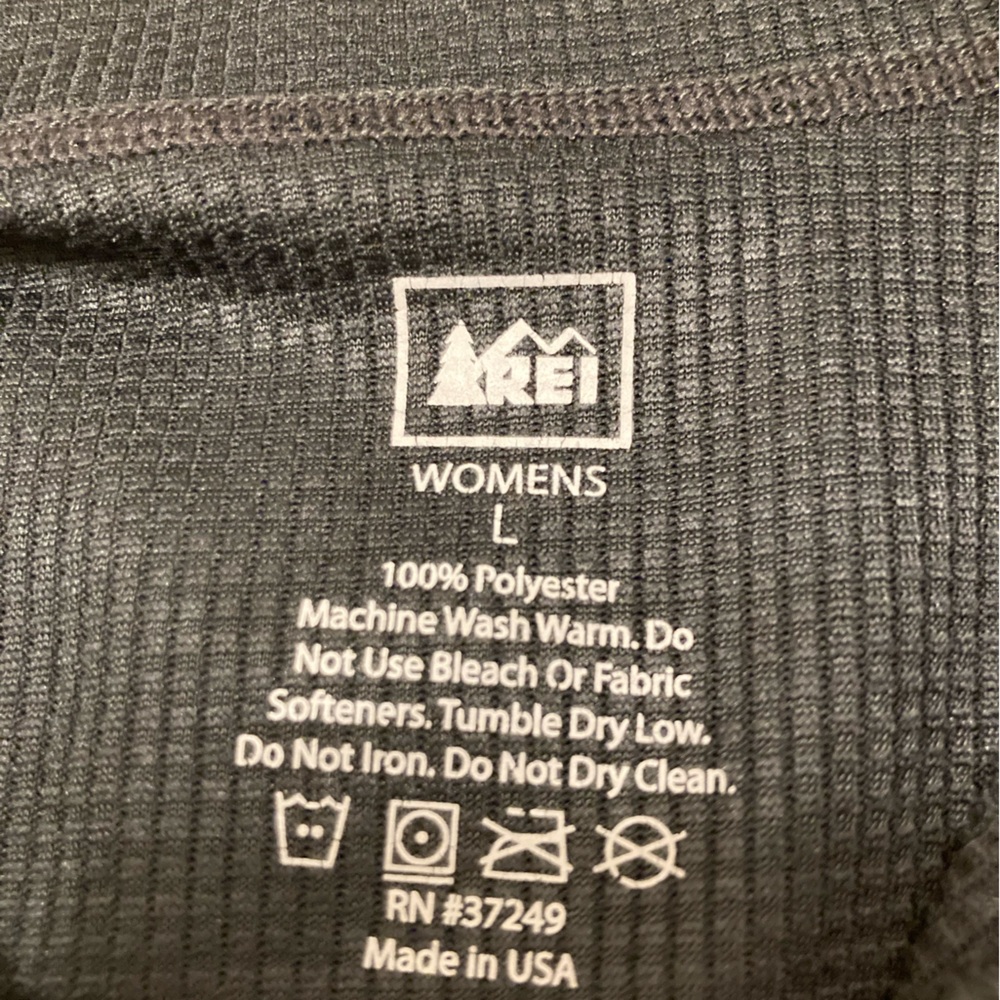 3/$15 REI Quarter Zip, Women’s Black Lightweight, Activewear, Hiking, Size Large - Picture 5 of 7